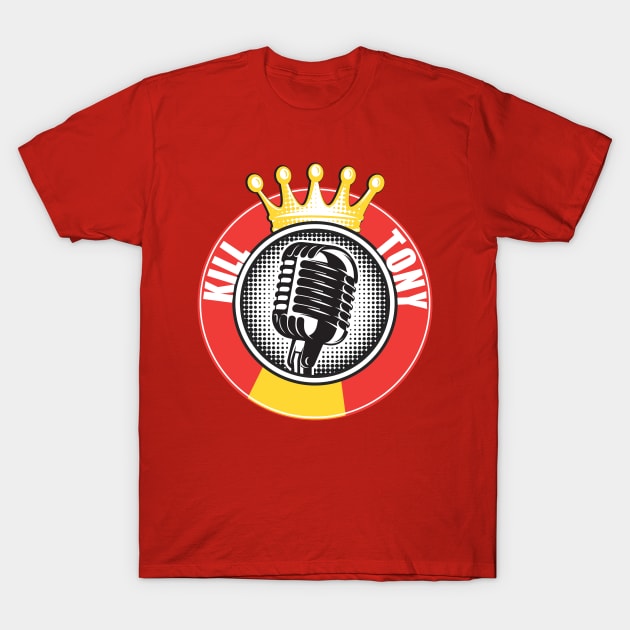 Kill Tony Fan Merch Rounded Microphone Logo T-Shirt by Ina